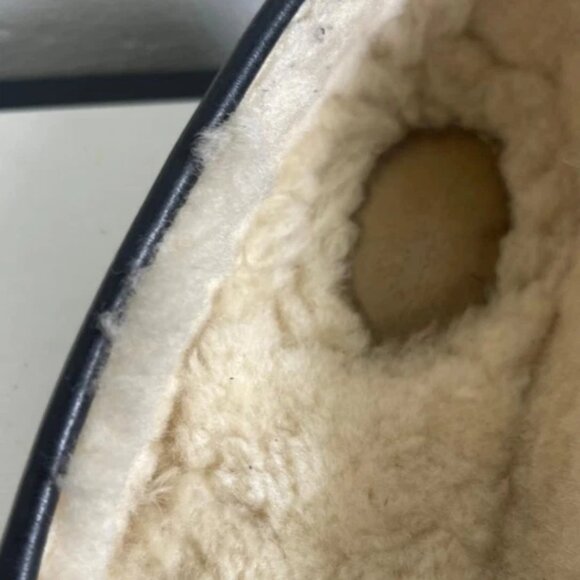 G.H. Bass Whitney Cozy Weejuns Shearling Black Leather Loafer Women's 8.5 M - Picture 9 of 12